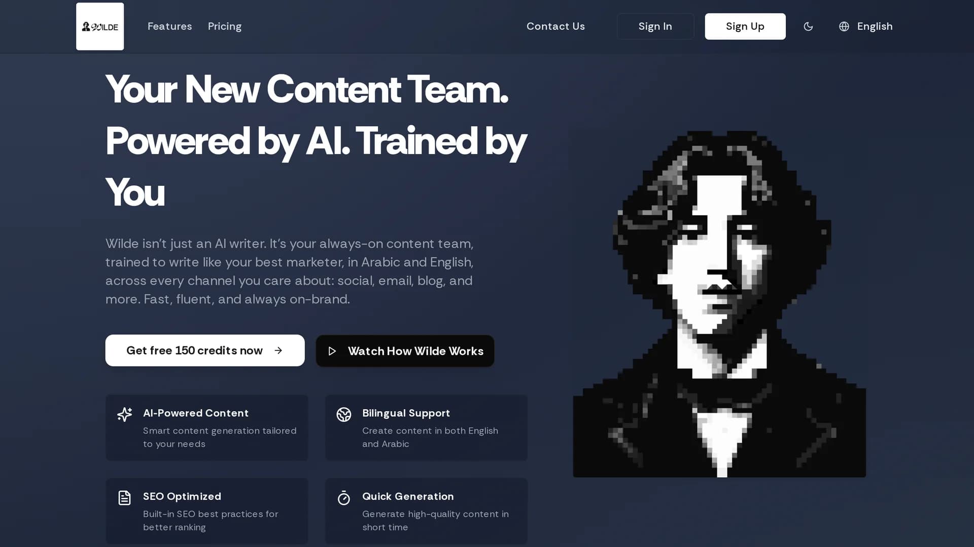 wilde-ai homepage