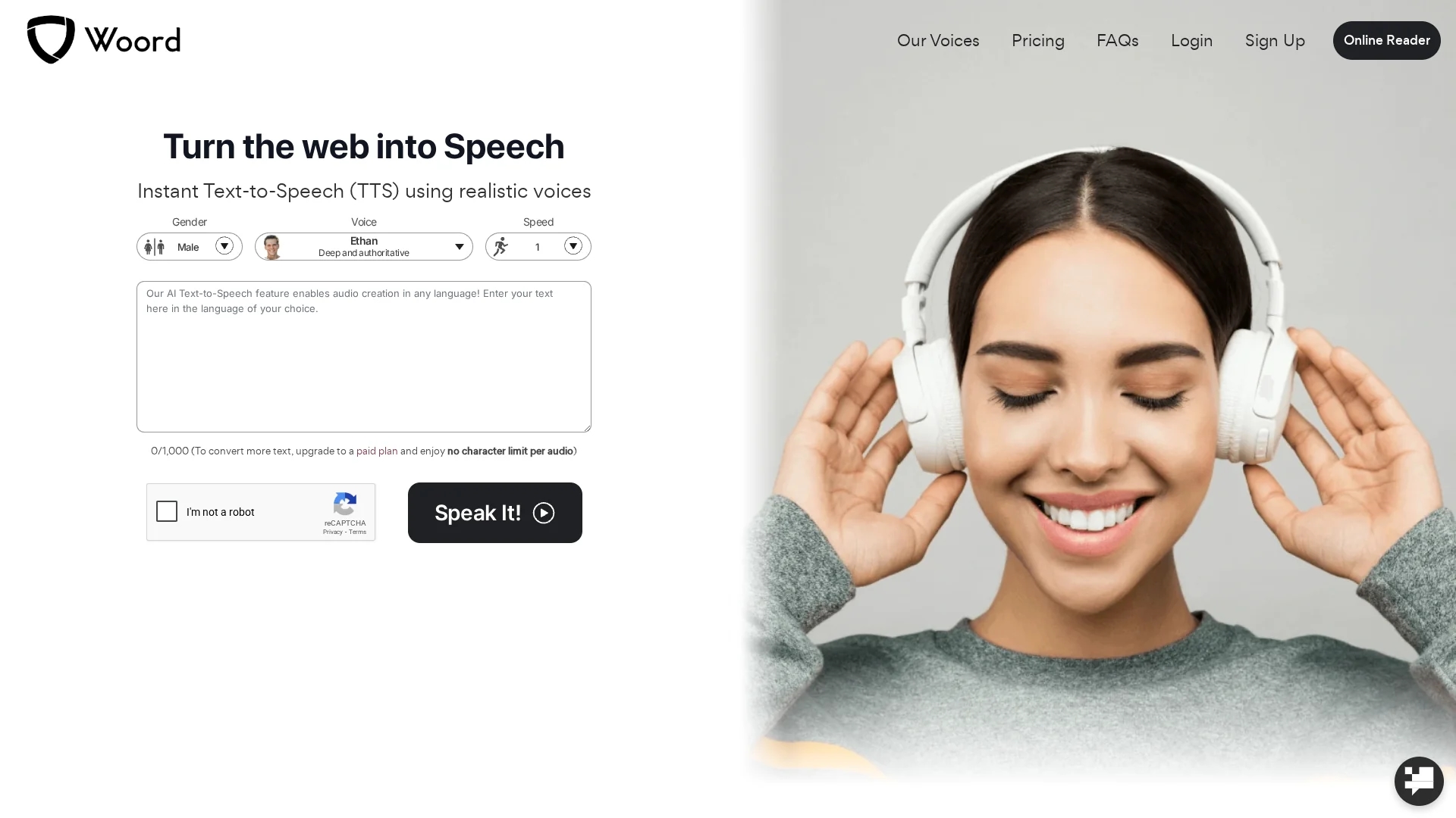 woord homepage