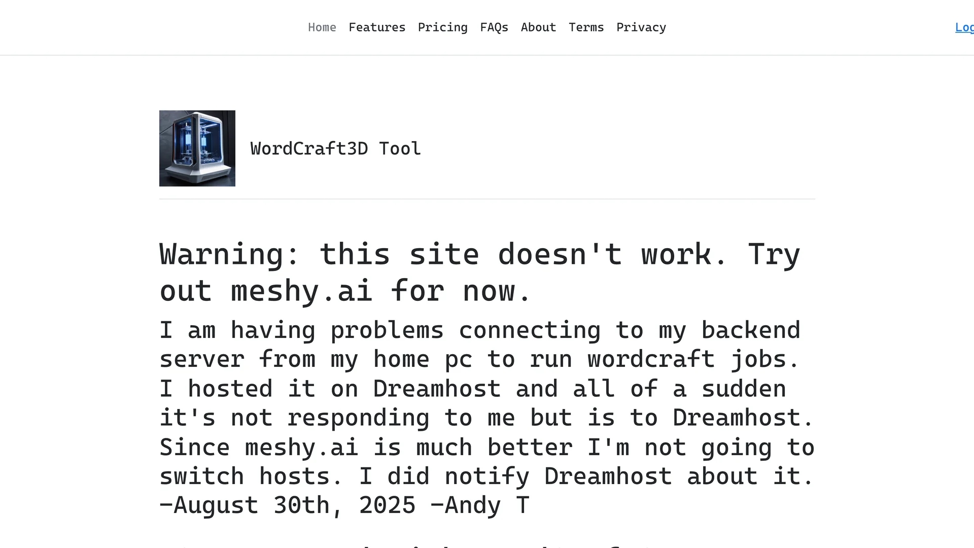 wordcraft3d homepage