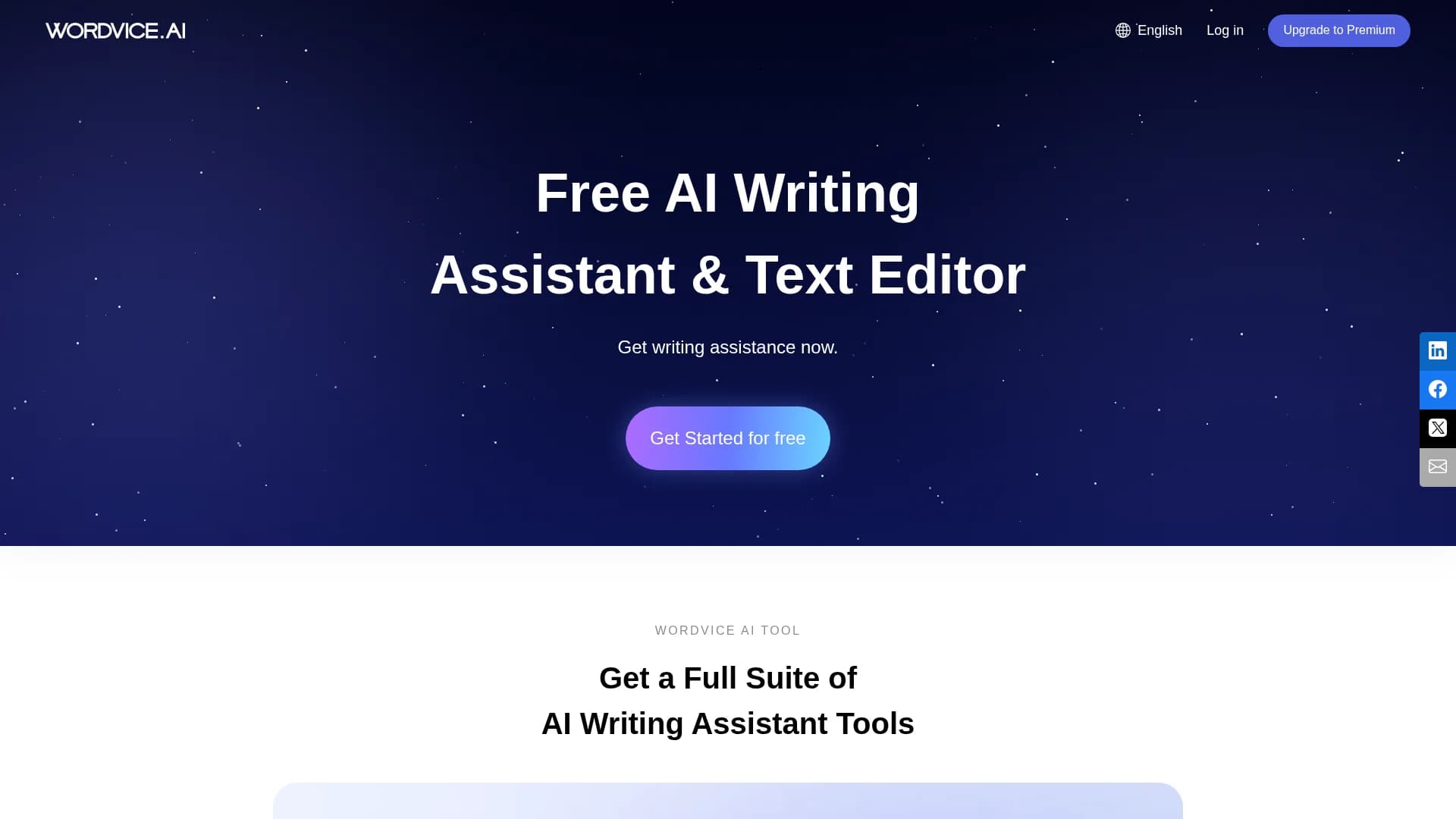 wordvice-ai homepage