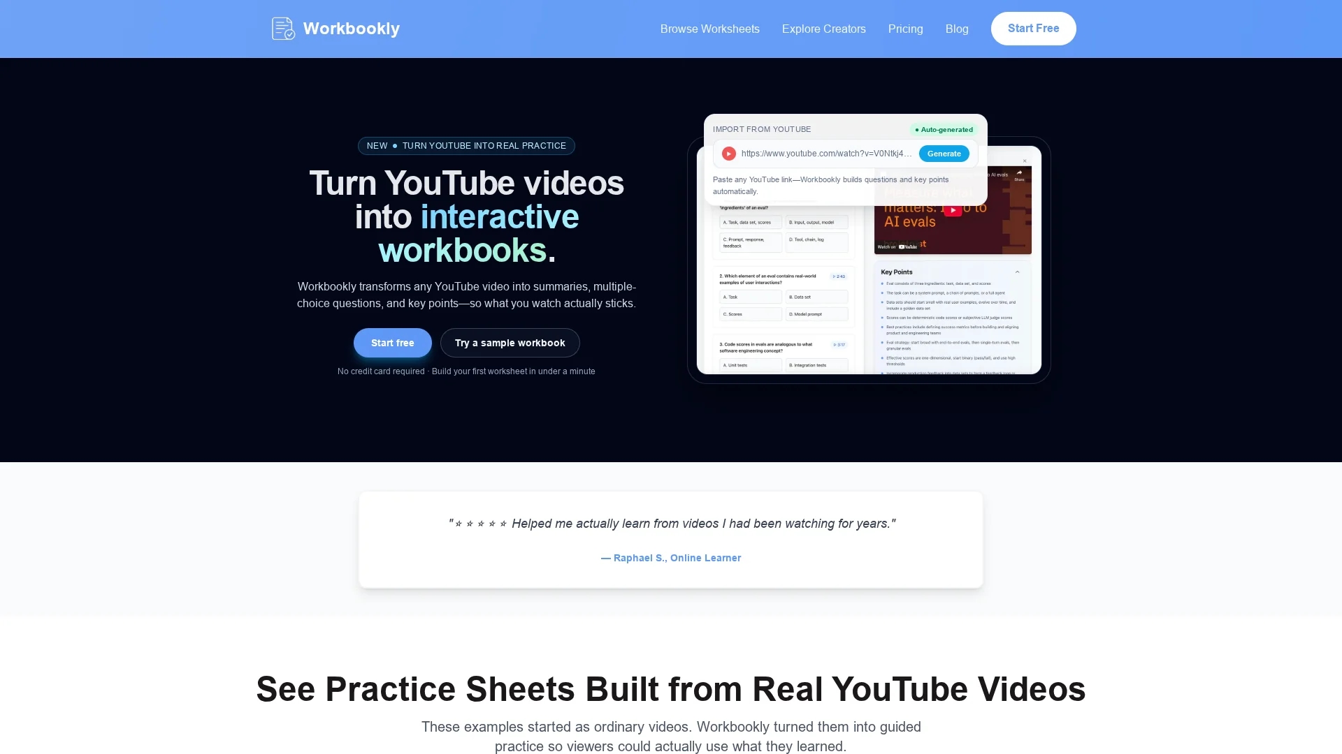 workbookly homepage