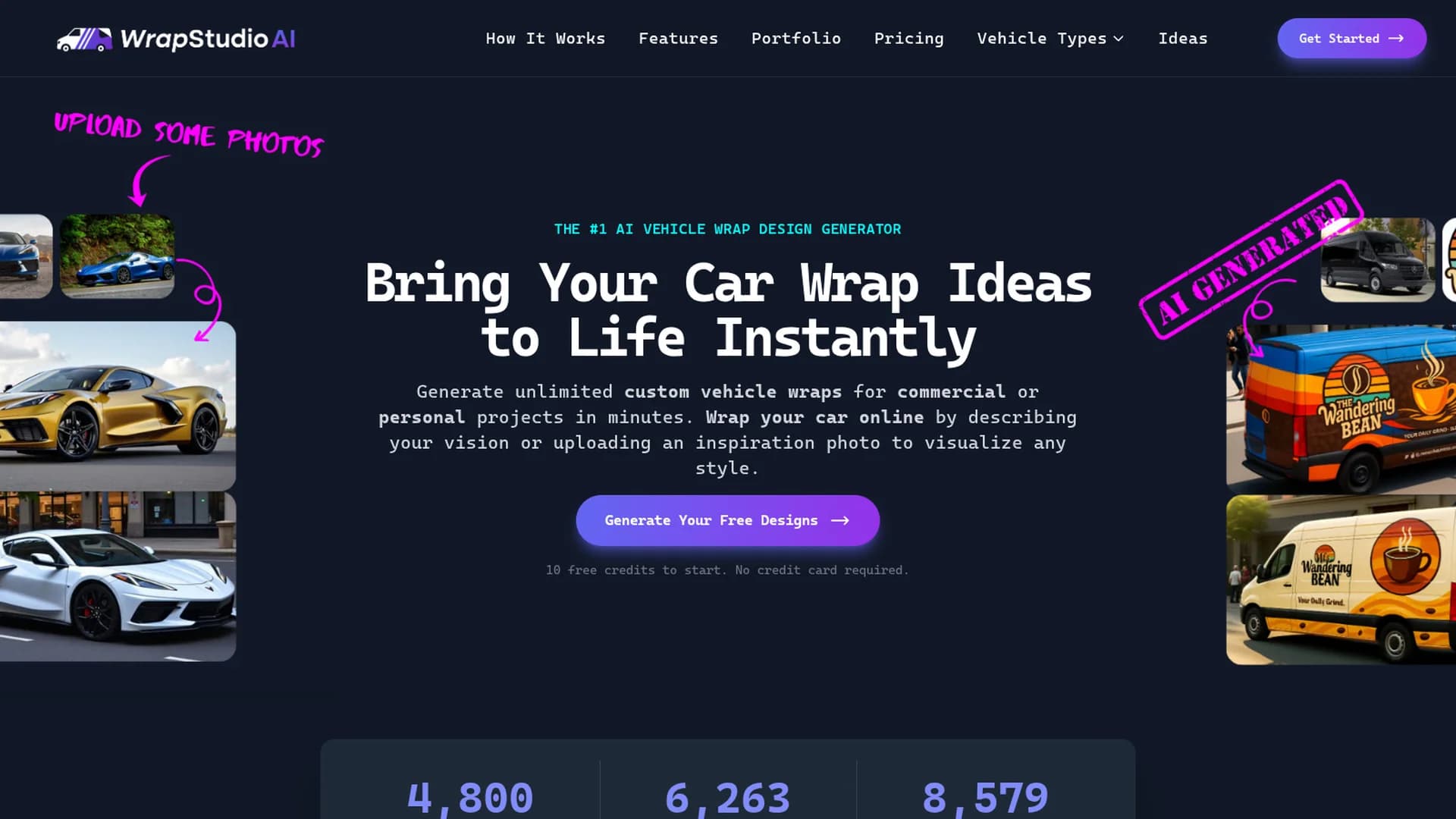 wrapstudio-ai homepage