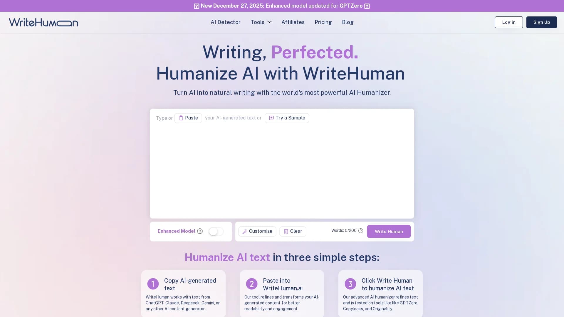 writehuman homepage