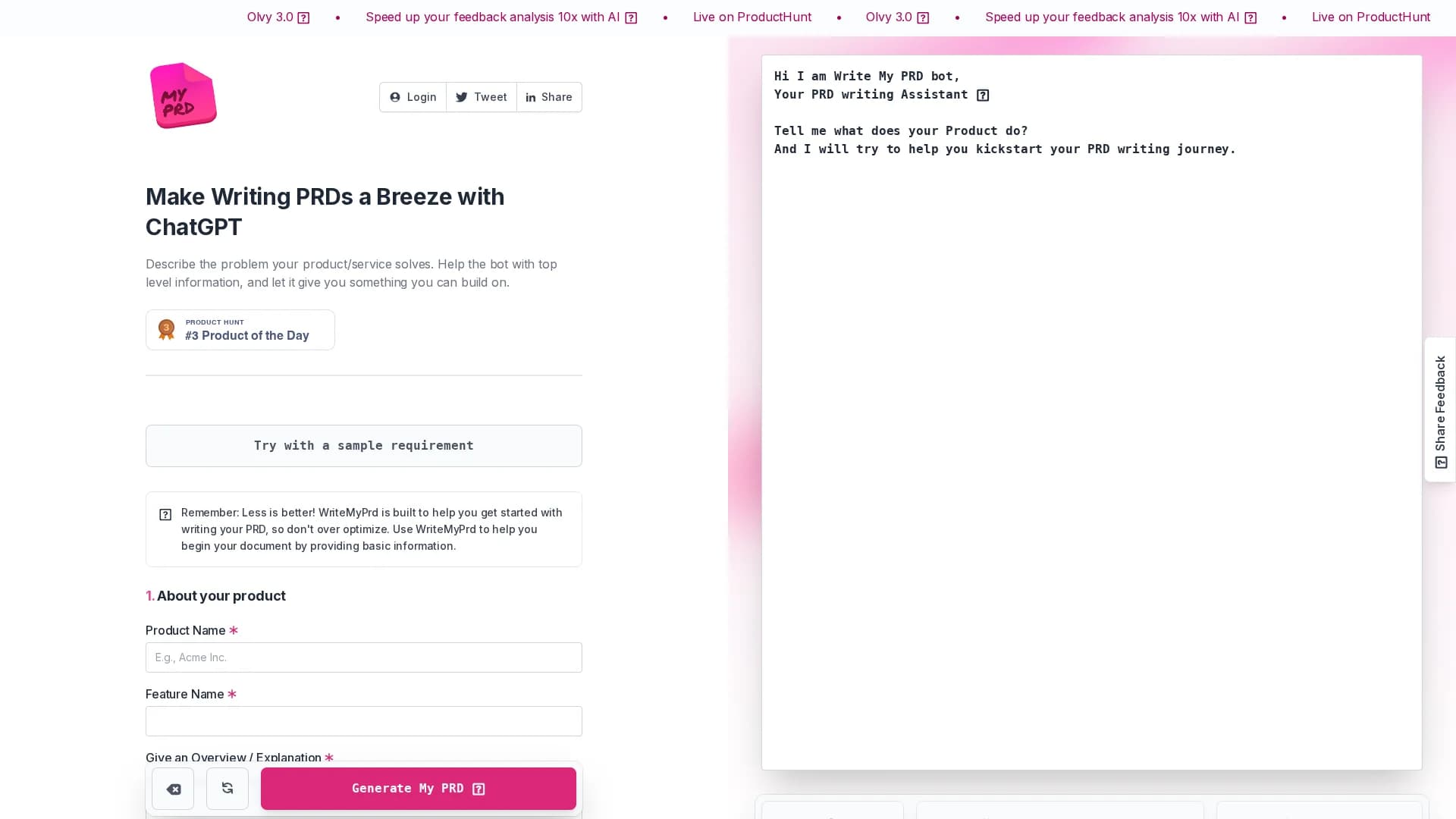 writemyprd homepage