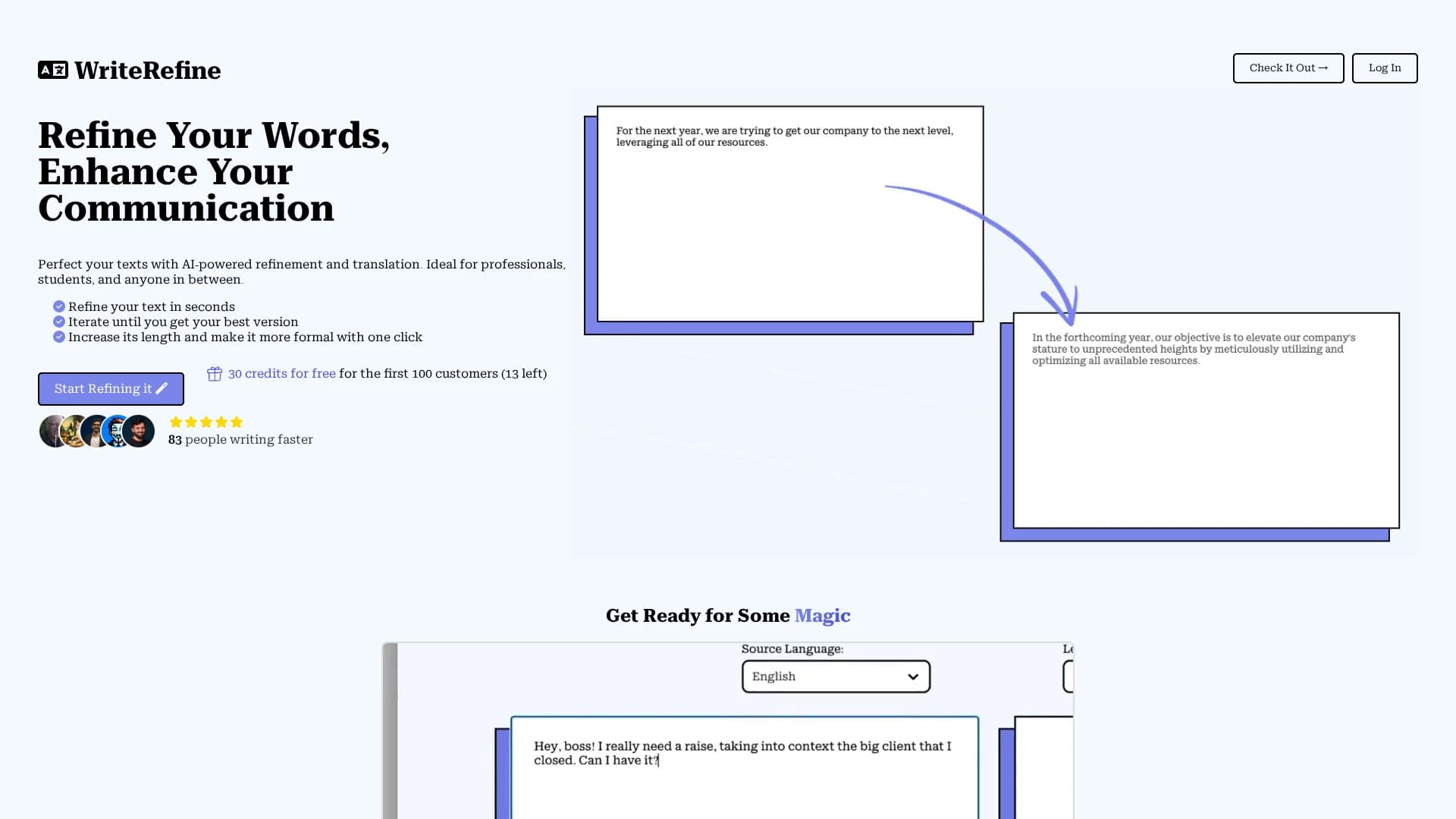 writerefine homepage