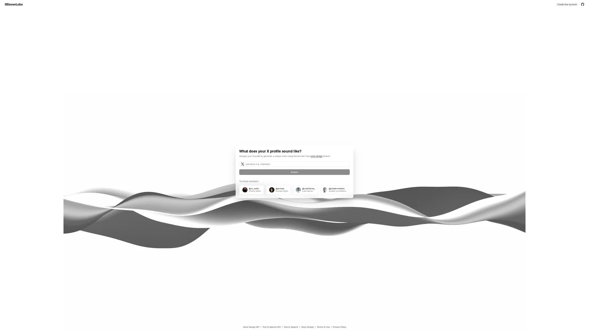 x-to-voice homepage