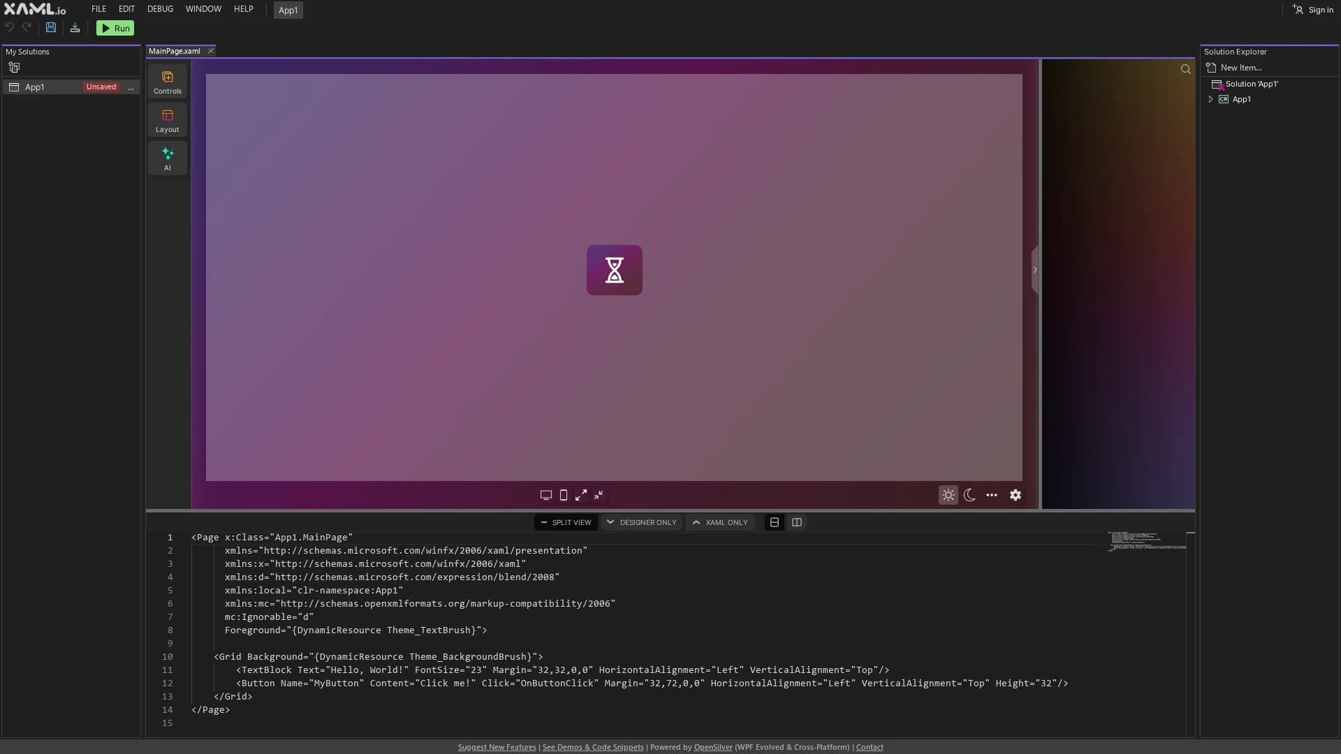 xaml-io homepage