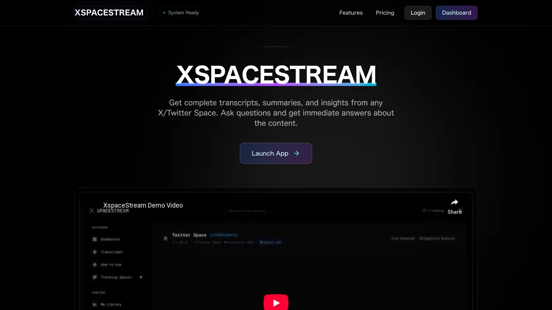xspacestream homepage