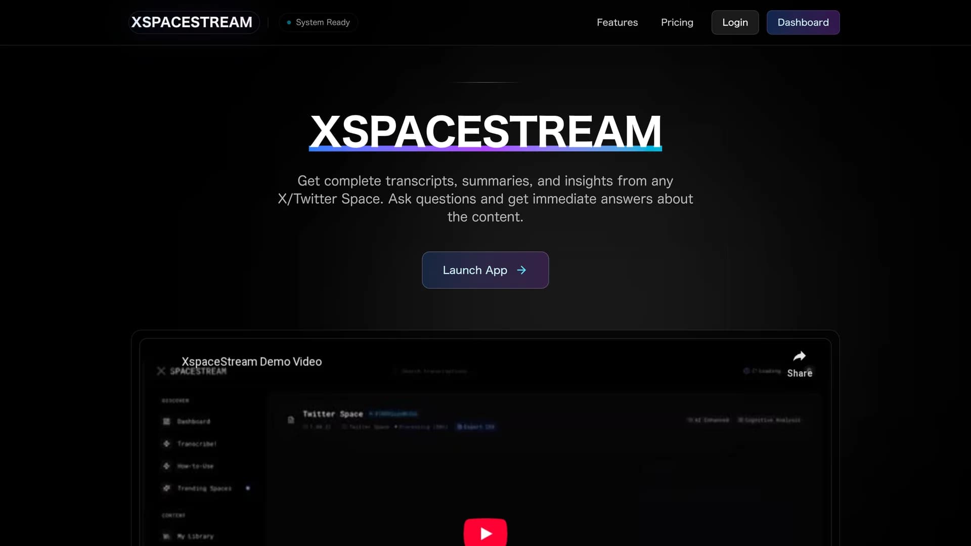 xspacestream homepage