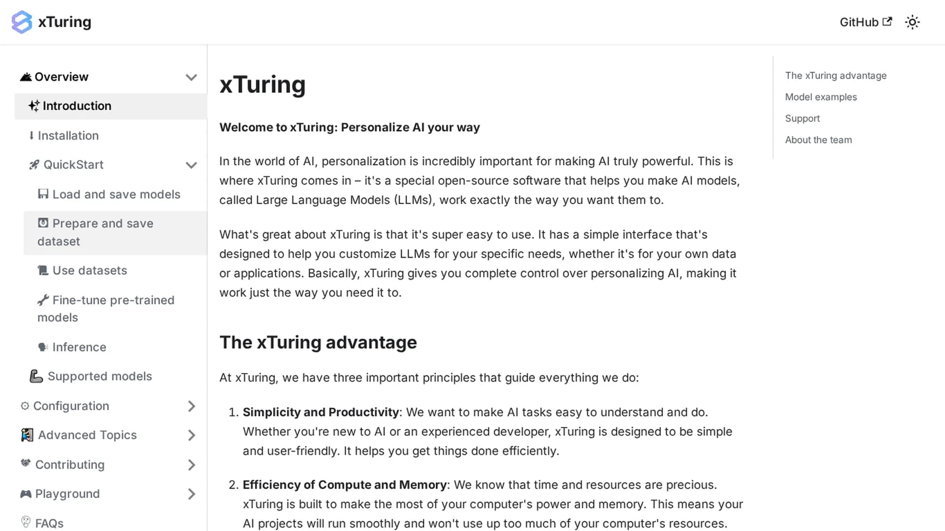 xturing homepage