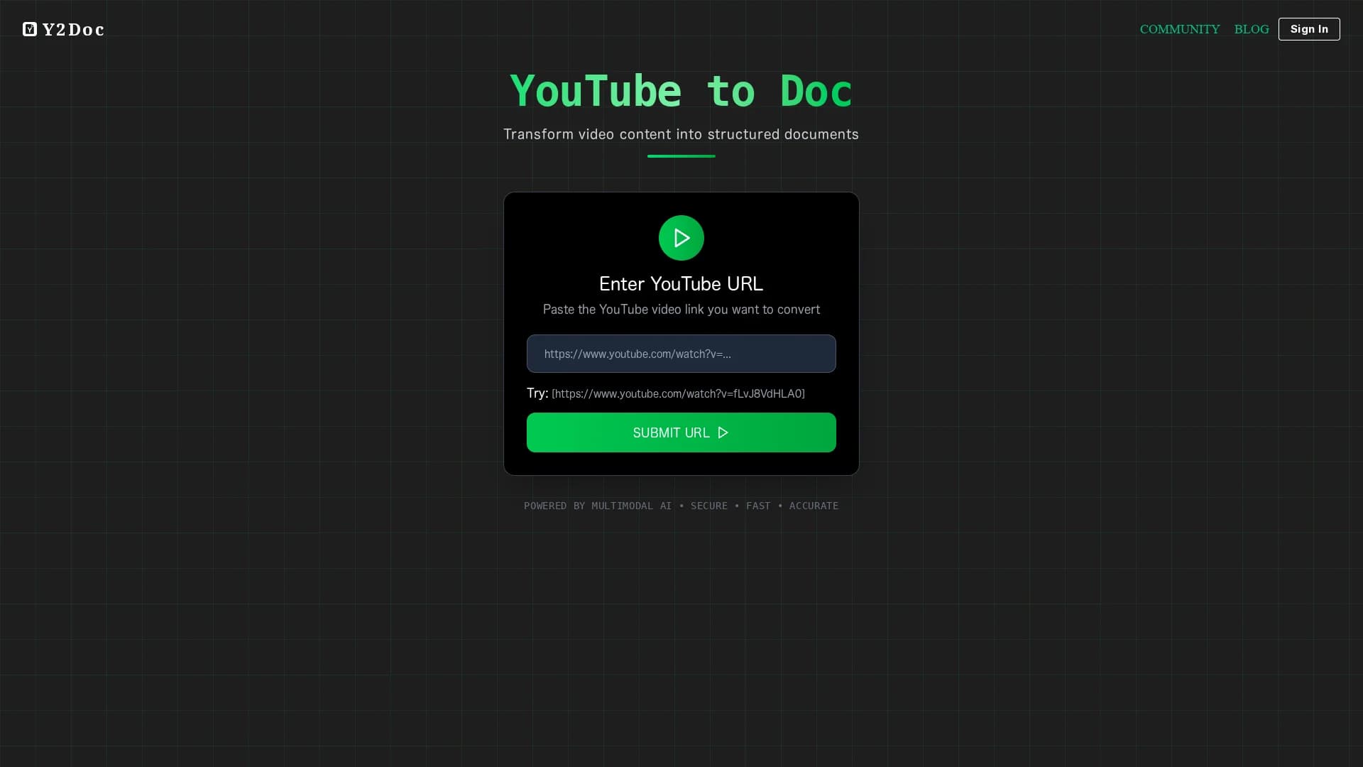 y2doc homepage