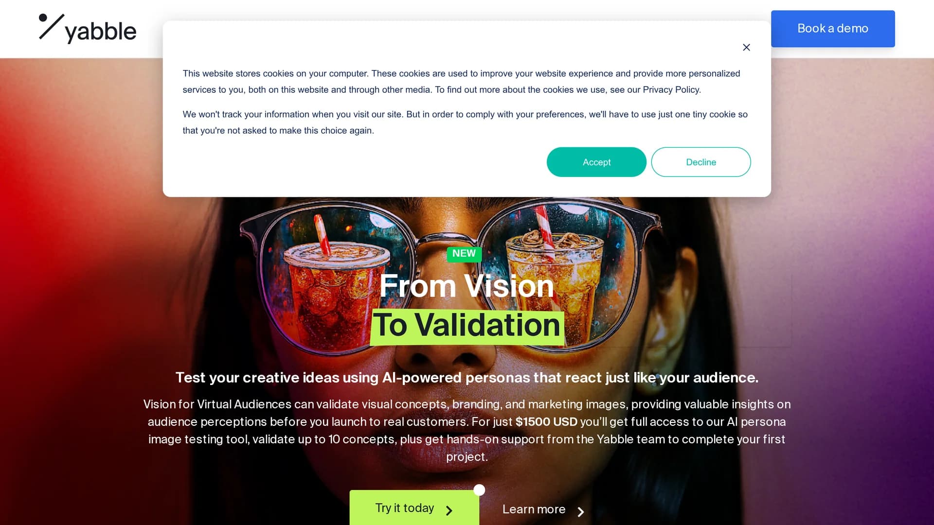 yabble homepage