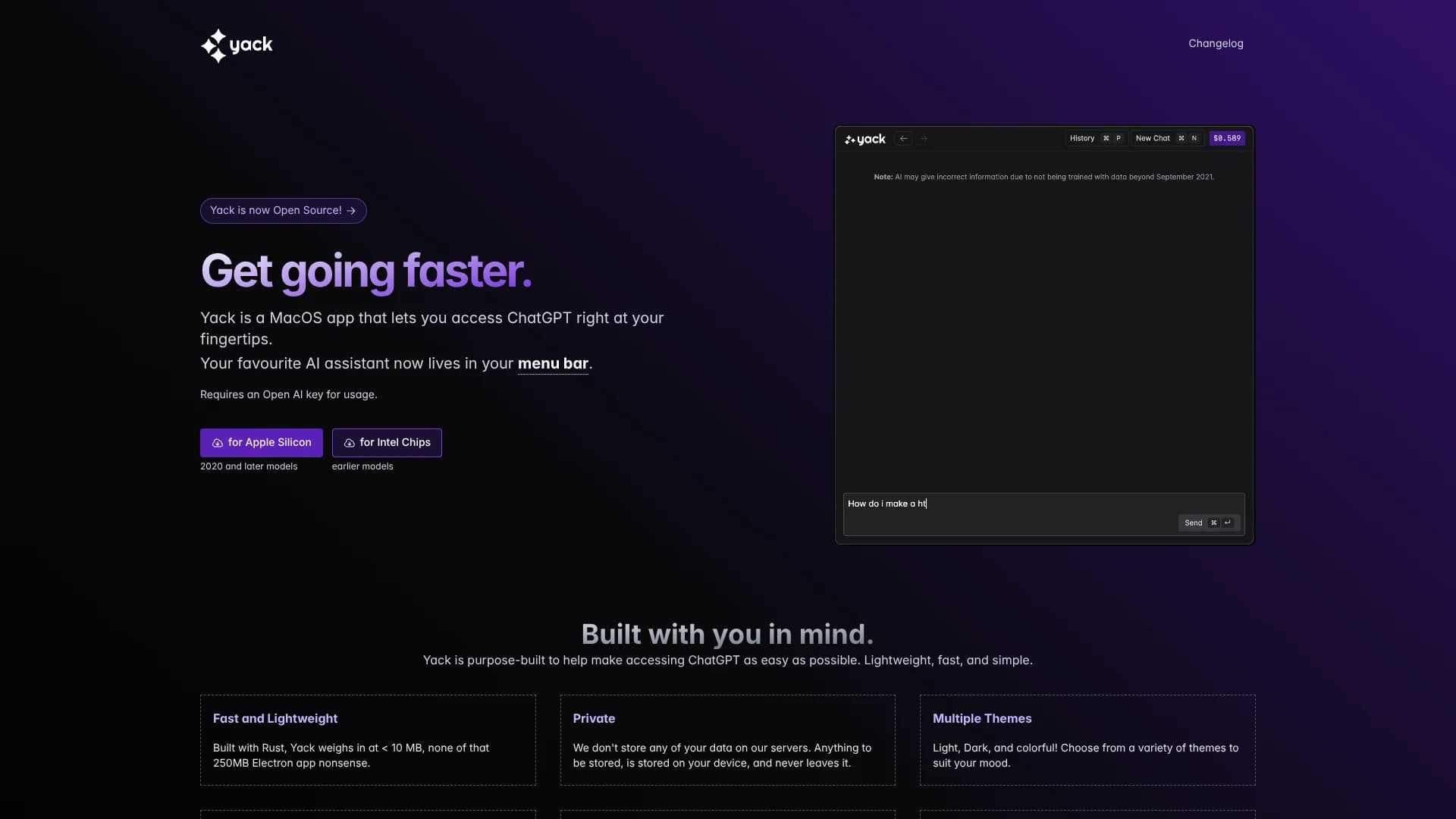 yack homepage