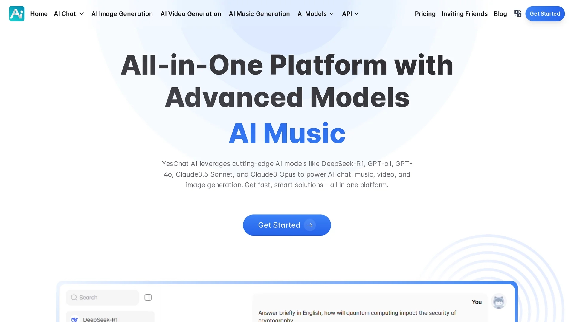 yeschat-ai homepage