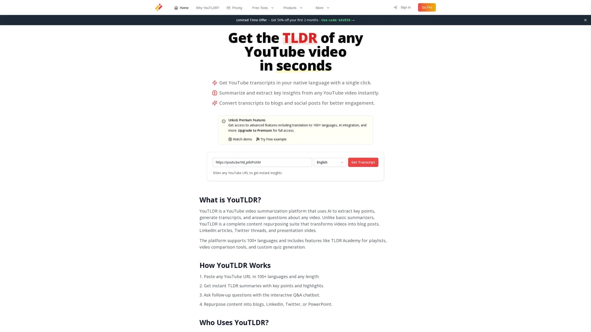 you-tldr-2-0 homepage