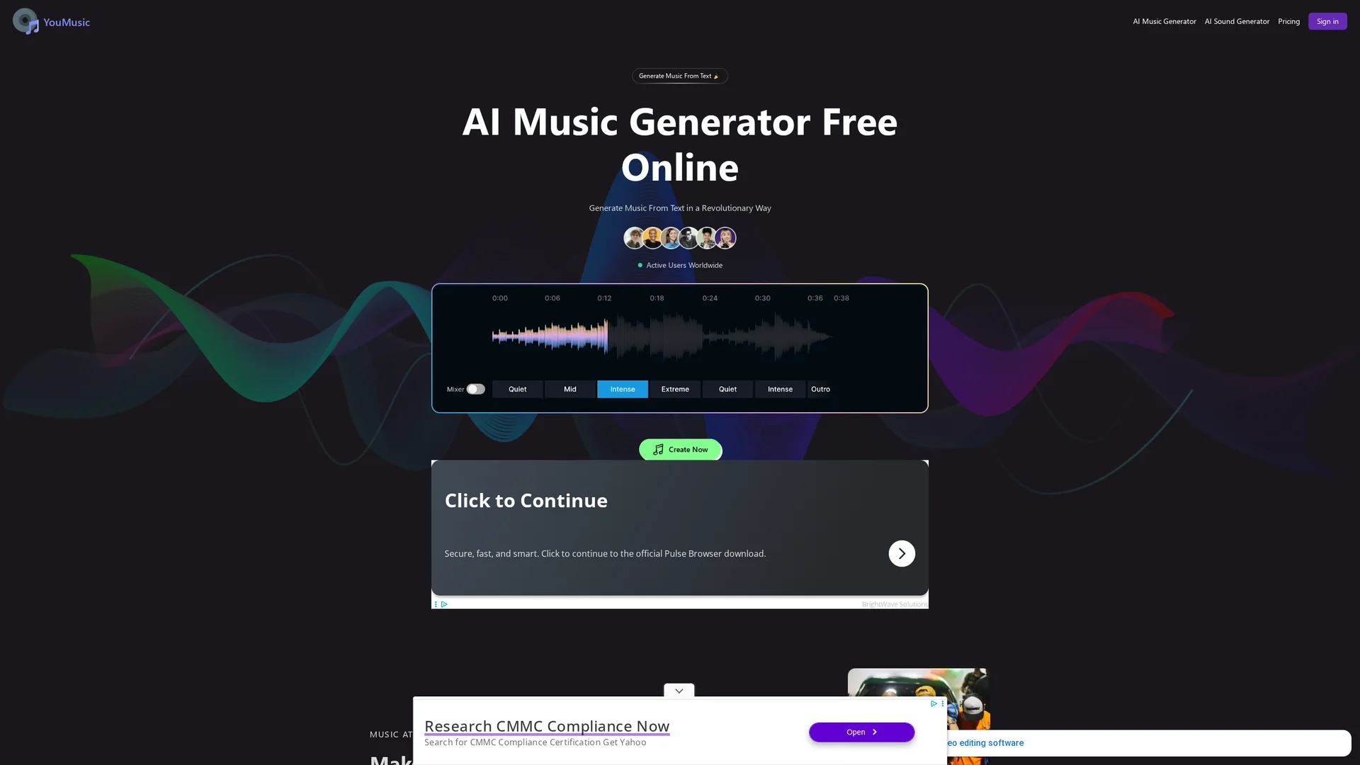 youmusic-ai homepage
