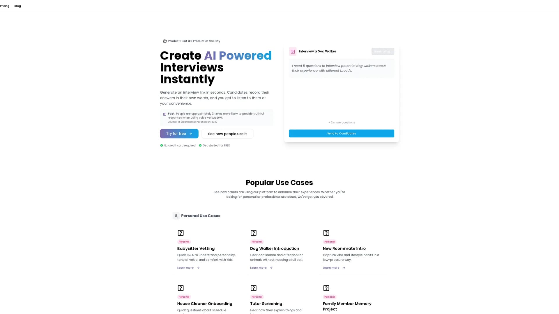 your-interviewer homepage