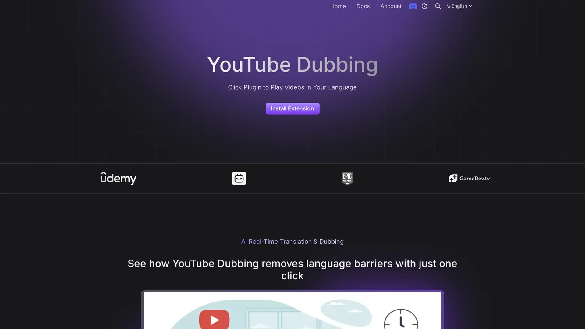 youtube-dubbing homepage