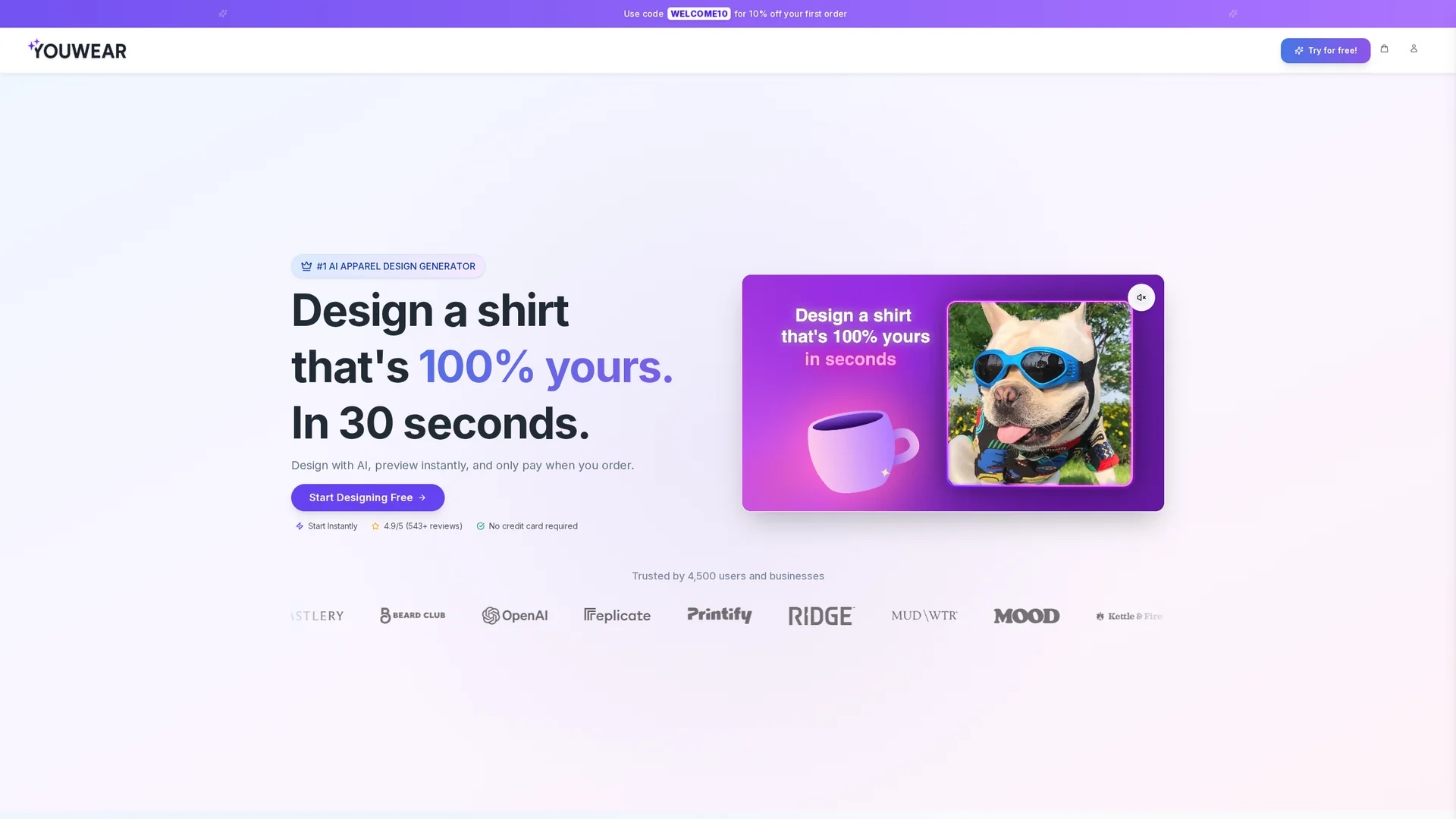 youwear homepage