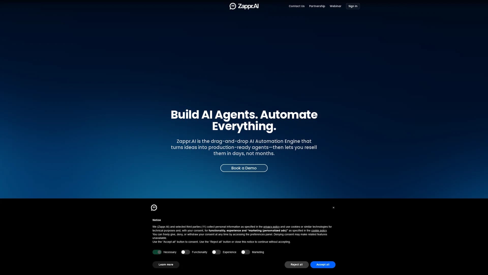 zappr-ai homepage