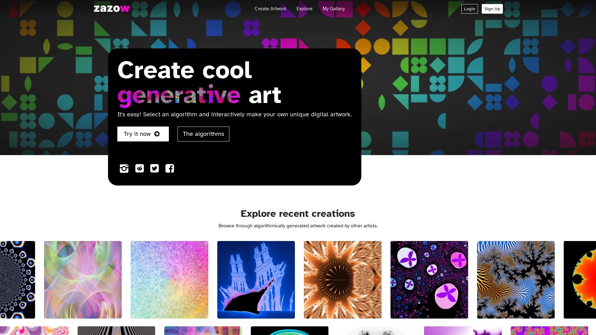 zazow homepage
