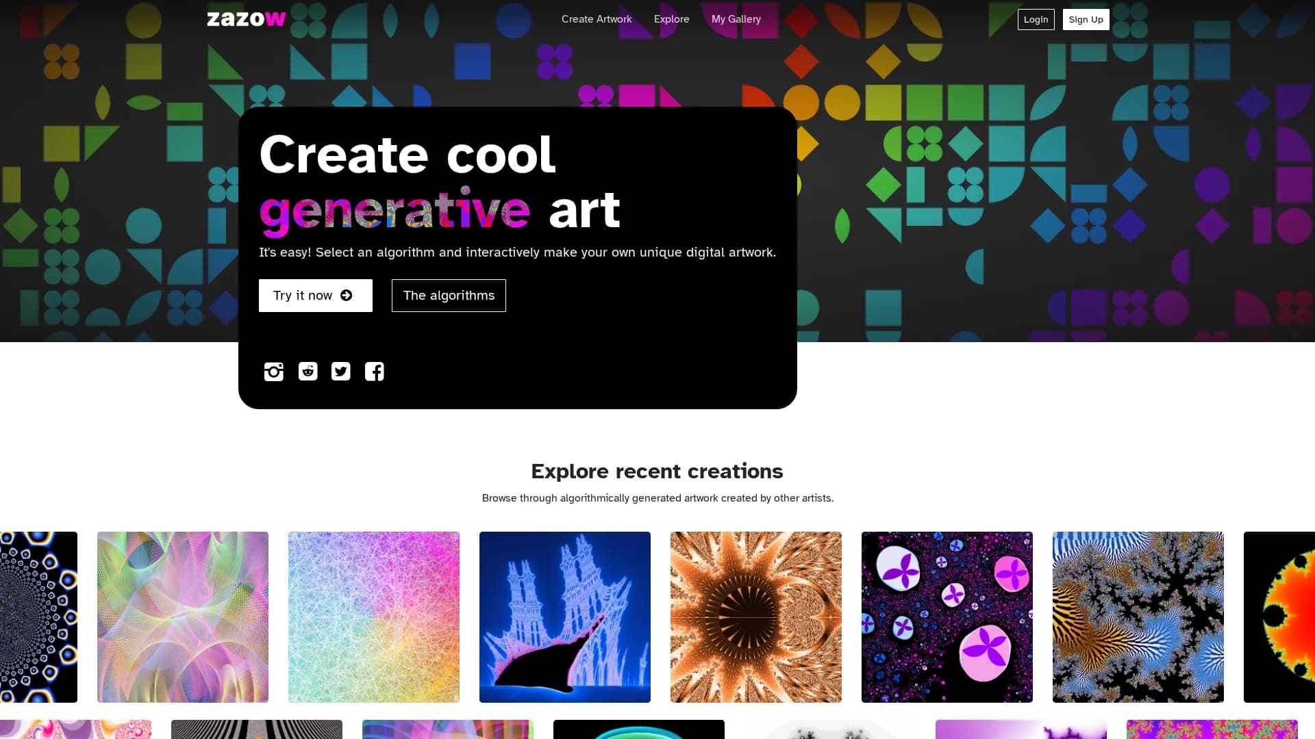 zazow homepage
