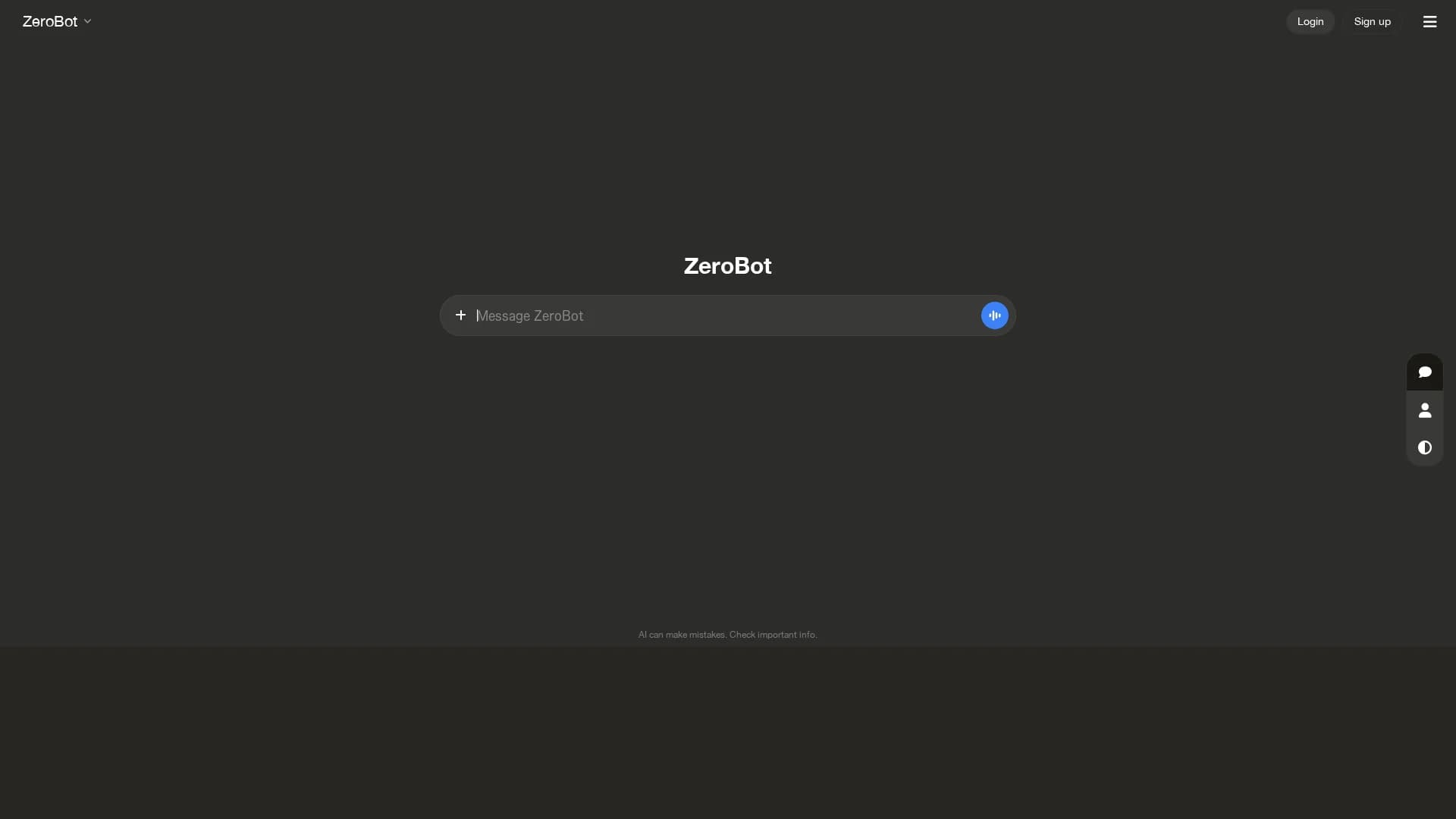 zerobot homepage