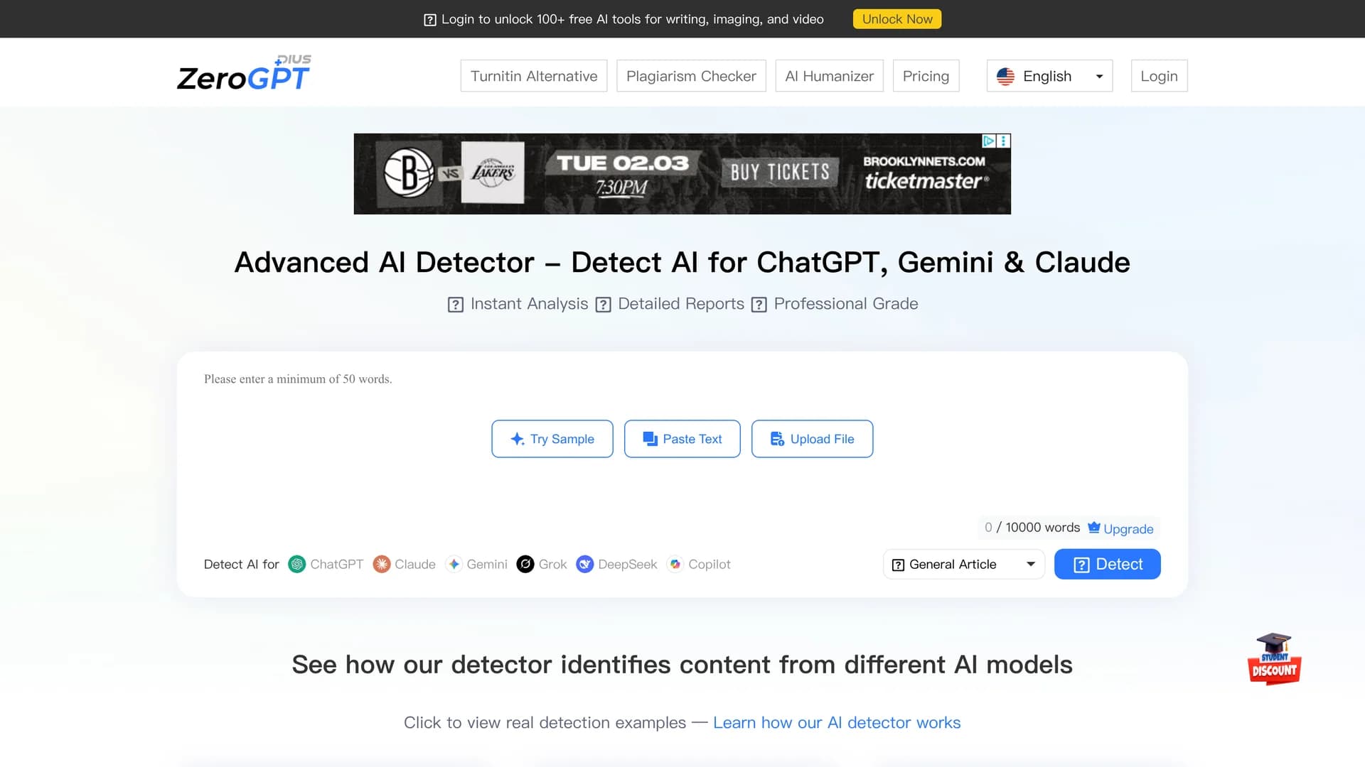 zerogpt-plus homepage