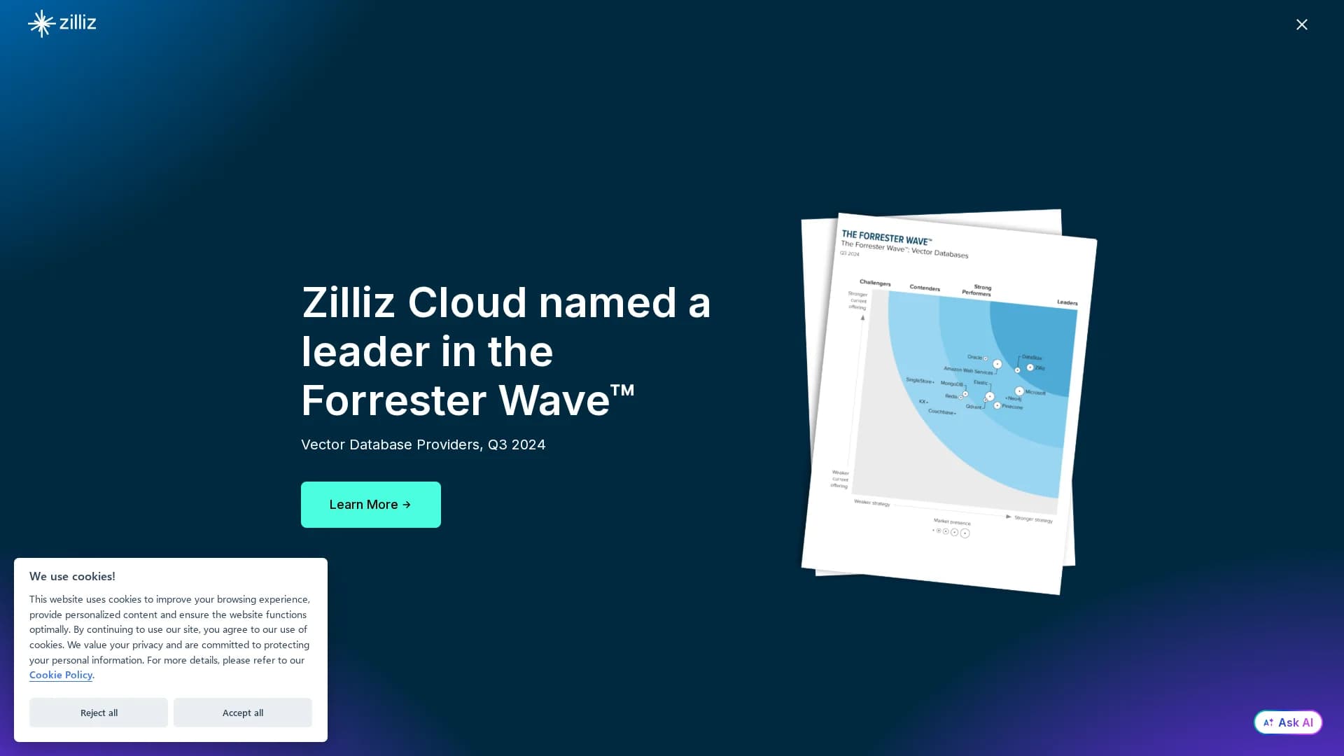 zilliz homepage