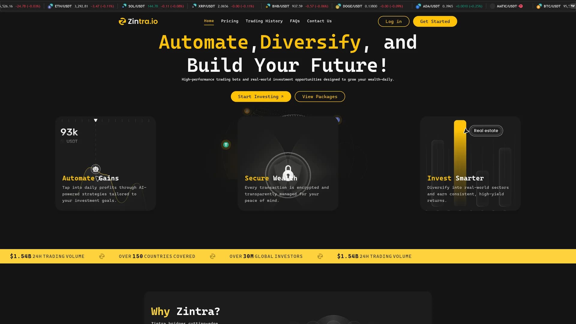 zintra homepage