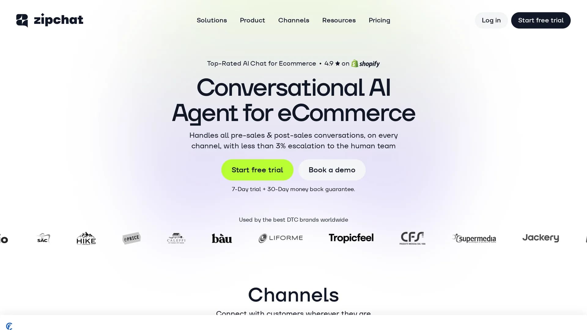 zipchat homepage