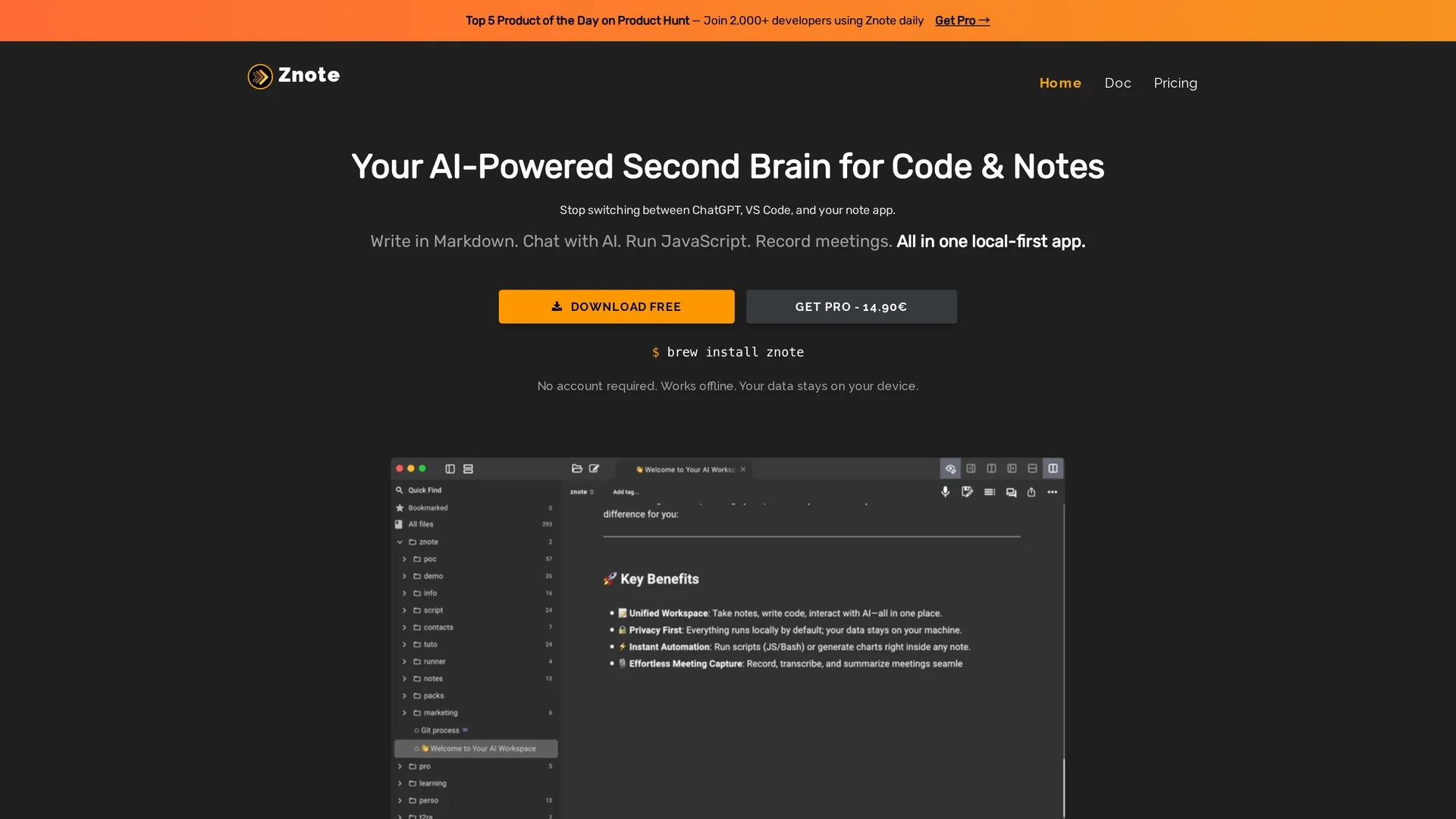 znote-ai homepage