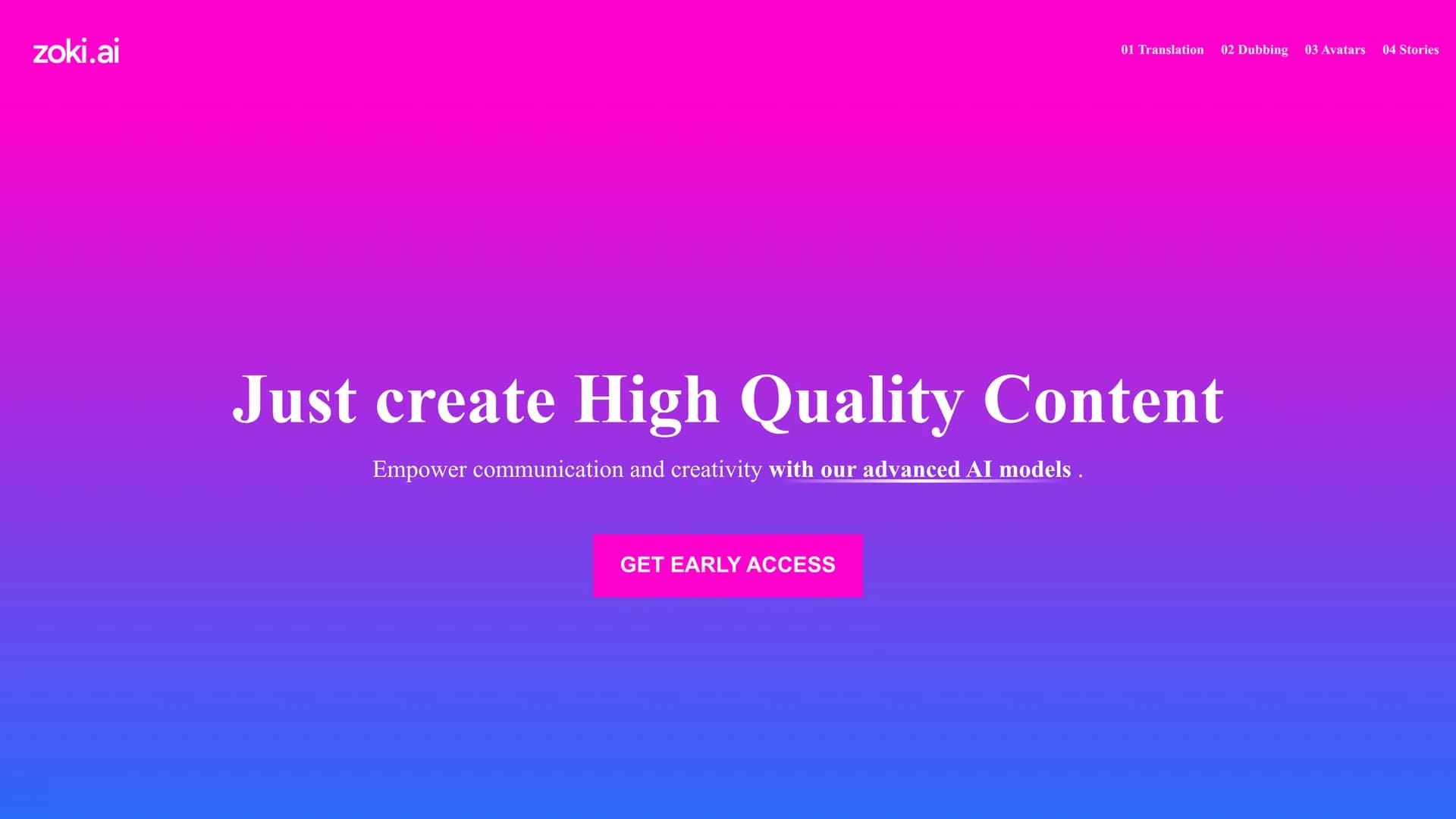 zoki-ai homepage