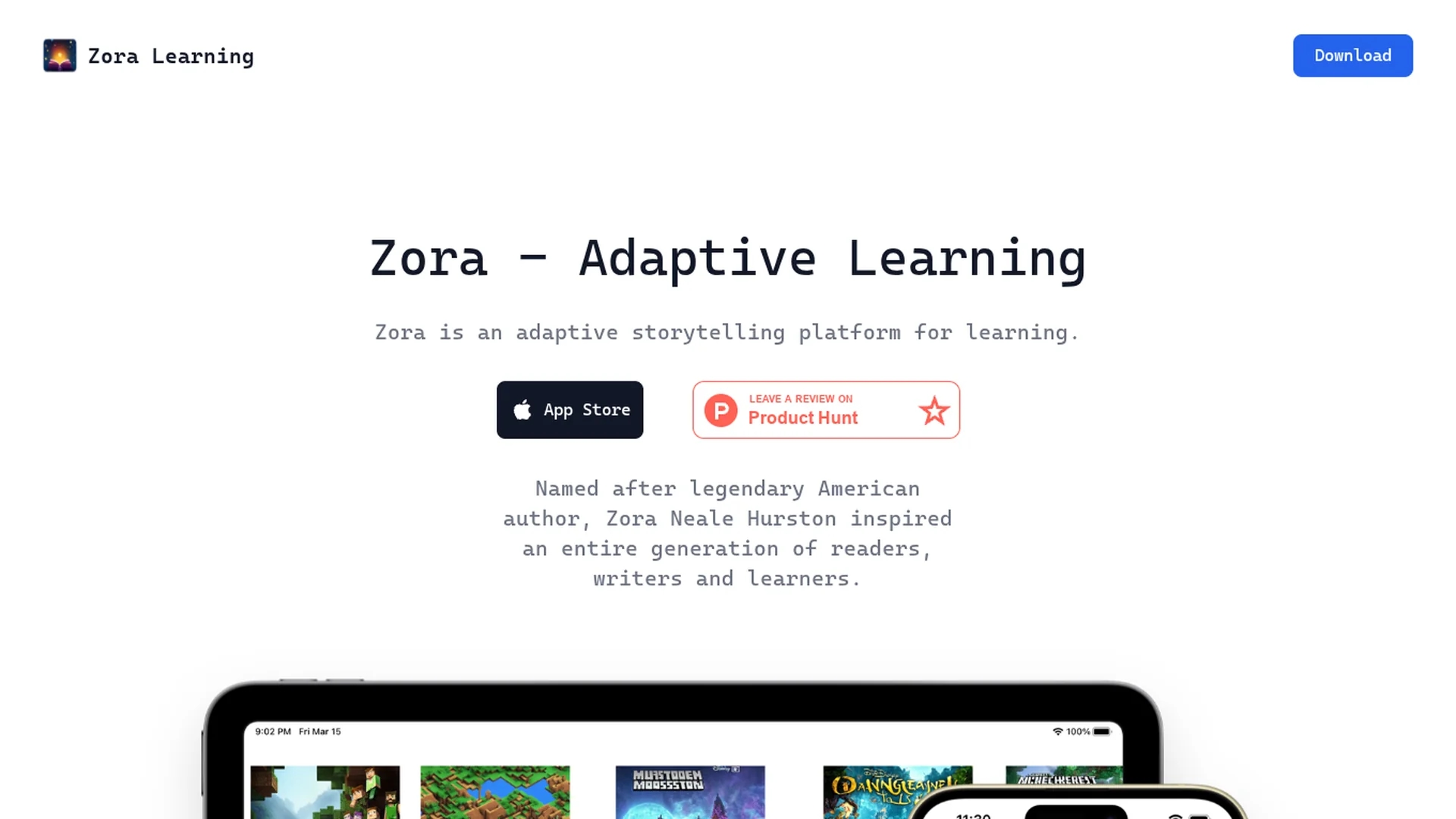 zora-learning homepage